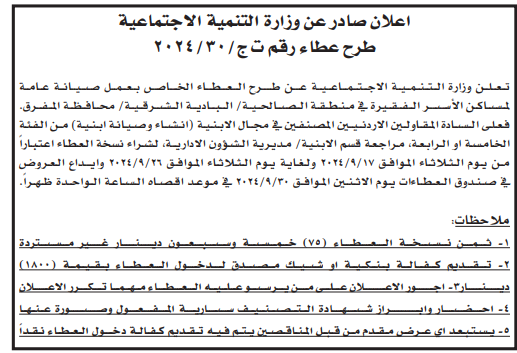 صيانة عامة لمساكن الاسر الفقيرة في منطقة الصالحية