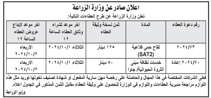 خدمات نظافة مبنى الثروة الحيوانية /جاوا