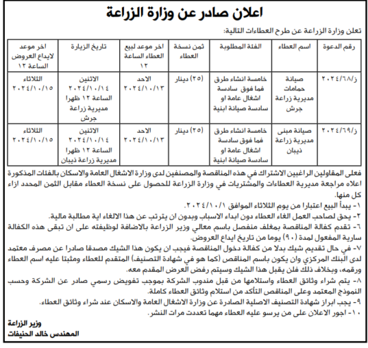 صيانة حمامات مديرية زراعة جرش