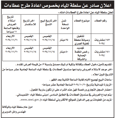 تشغيل وصيانة محطة تحلية العمري