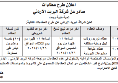 شركة-البريد-الاردني-